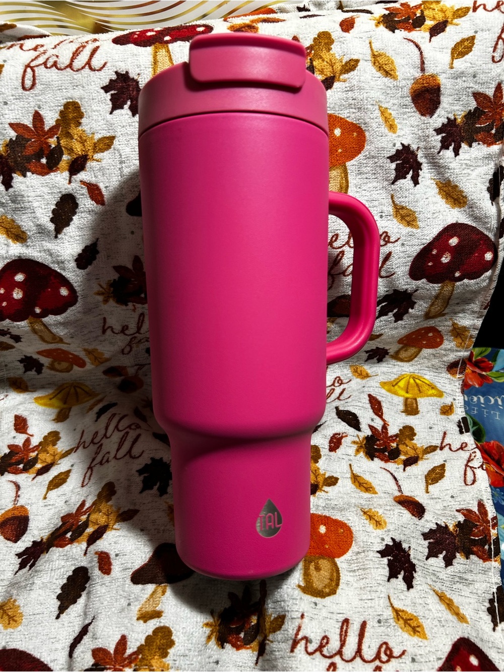 Source Unknown Hot Pink Travel Mug with Handle